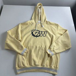 Vintage Champion Sweater Men’s Large Yellow Reverse Weave Hoodie Sweatshirt‎